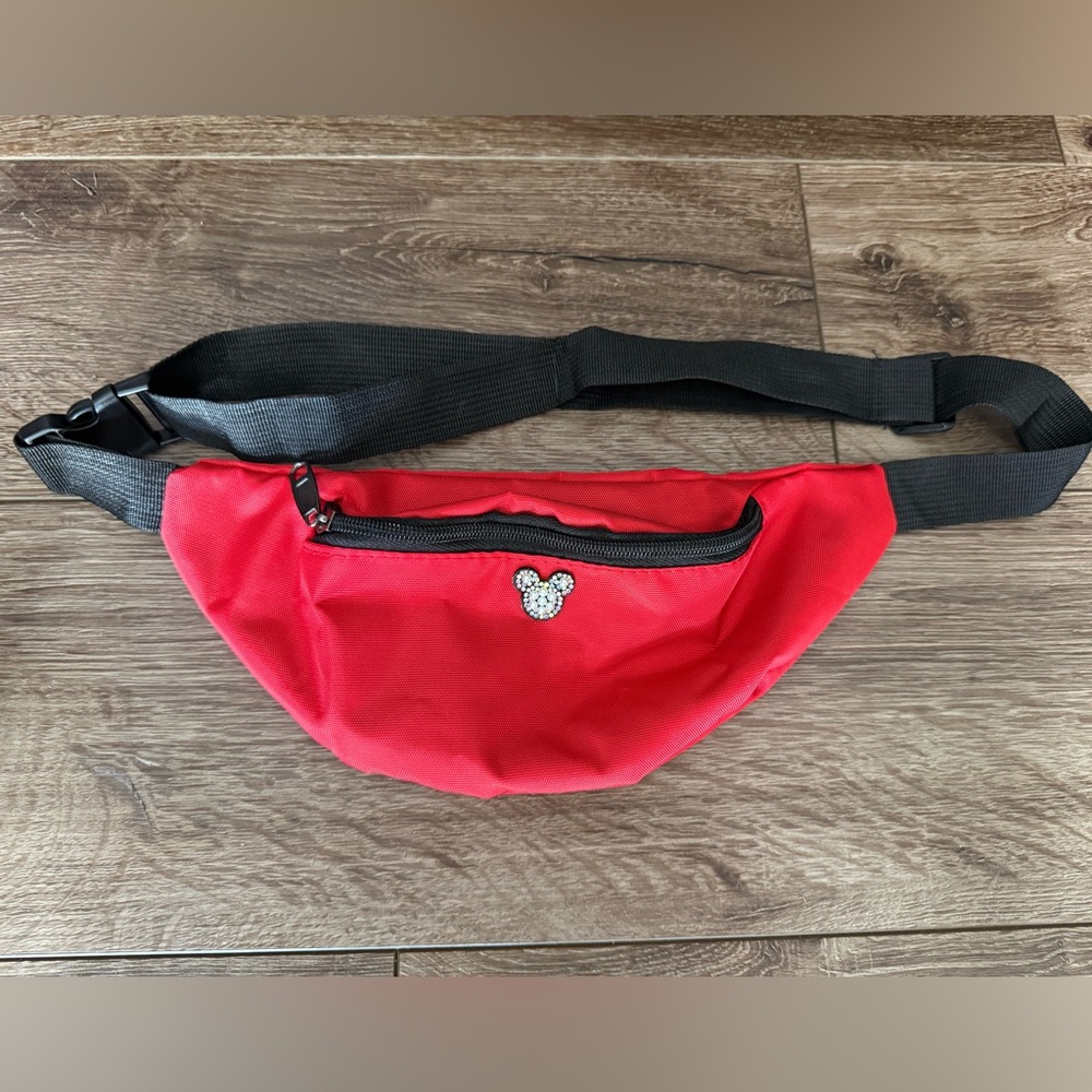 *New* Disney Red Mickey Mouse Fanny Pack Bag / Purse